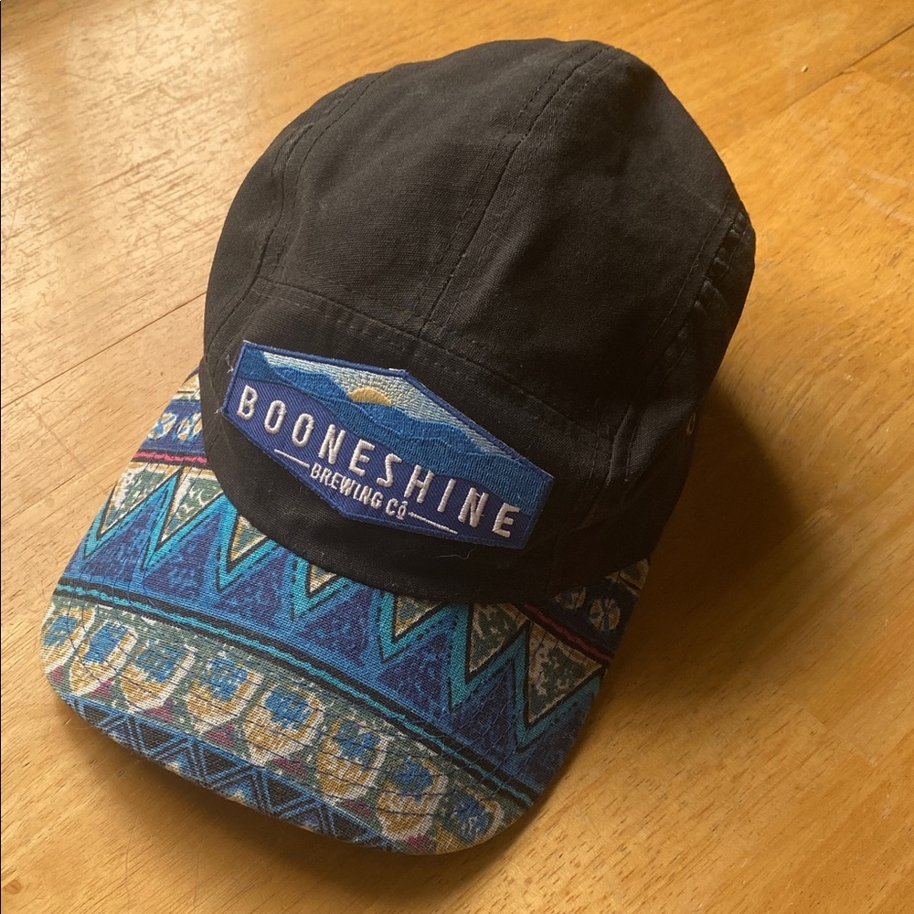 Boonshine Brewing Co 5 panel vented cap hat adjustable back strap cap